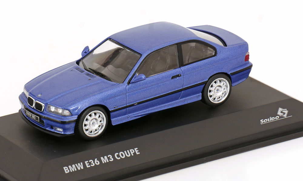 BMW M3 (E36) Coupe 1999 Blauw Metallic 1-43 Solido