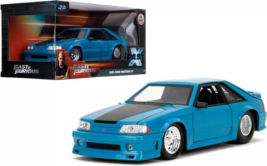 Ford Mustang GT 1989 "Fast X" (Fast & Furious) Blue 1-24 Jada Toys