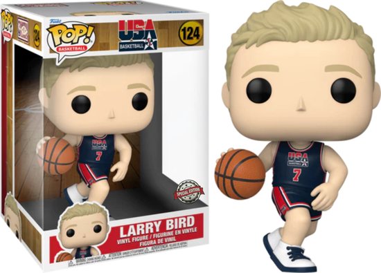 Funko NBA Basketball Super Sized Jumbo Funko Pop! Larry Bird (Team USA) 10 Inch Funko