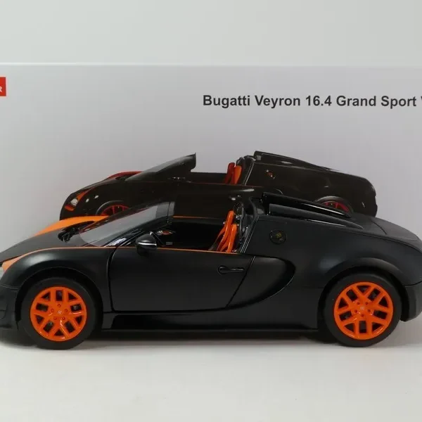 Bugatti Veyron 16.4 Grand Sport 2014 Black / Orange 1/18 Rastar