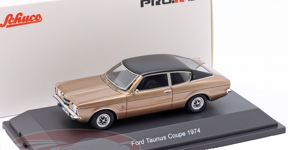 Ford Taunus Coupe 1974 Goud Metallic 1-43 Schuco (Resin)