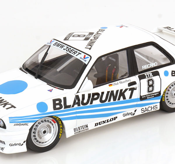 BMW M3 E30 #8 DTM 1988 "Blaupunkt" Olaf Manthey 1:18 Minichamps Limited 300 Pieces