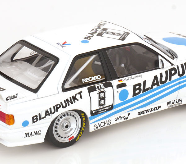 BMW M3 E30 #8 DTM 1988 "Blaupunkt" Olaf Manthey 1:18 Minichamps Limited 300 Pieces