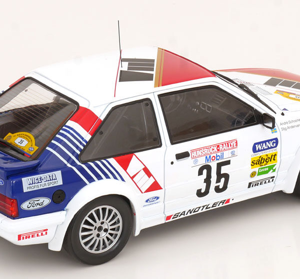 Ford Escort RS Turbo No.35, Hunsrück Rally 1985 Andervang/Schoonenwolf 1-18 MCG Models