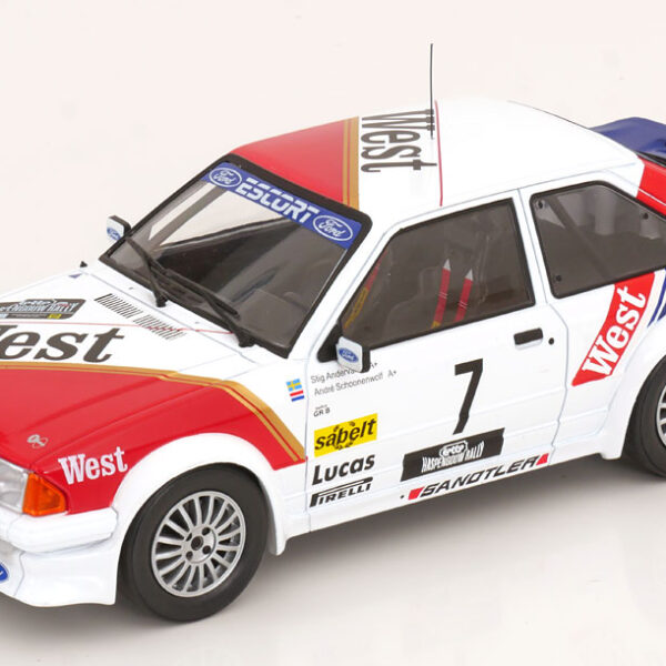 Ford Escort RS Turbo No.7, Haspengouw Rally 1985 Andervang/Schoonenwolf 1-18 MCG Models