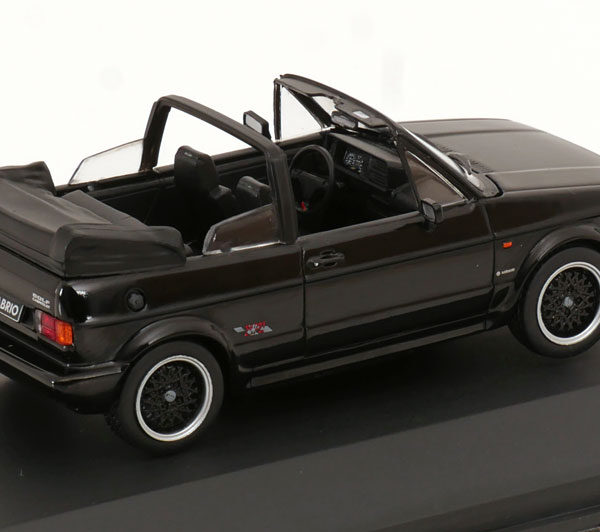 Volkswagen Golf 1 Cabriolet Sportline 1992 Zwart 1-43 Solido