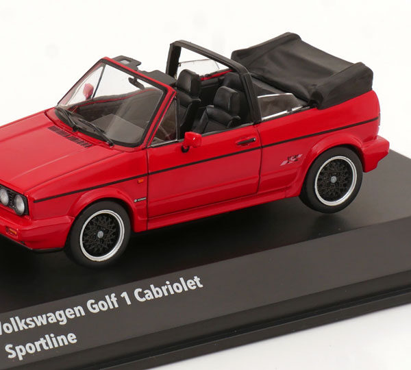 Volkswagen Golf 1 Cabriolet Sportline 1992 Rood 1-43 Solido