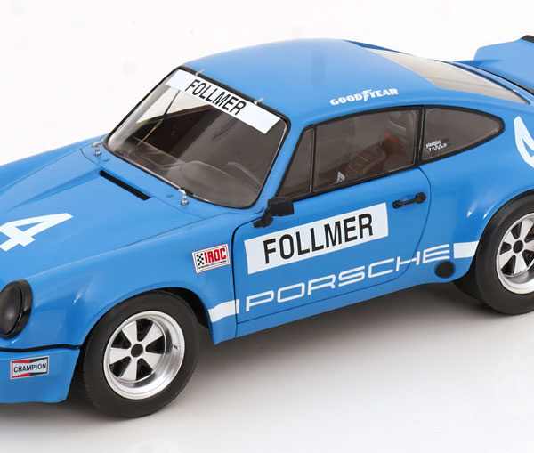 Porsche 911 RS 3.0 No.4, IROC Riverside 1974 Follmer/Morton/Miller 1-18 Solido