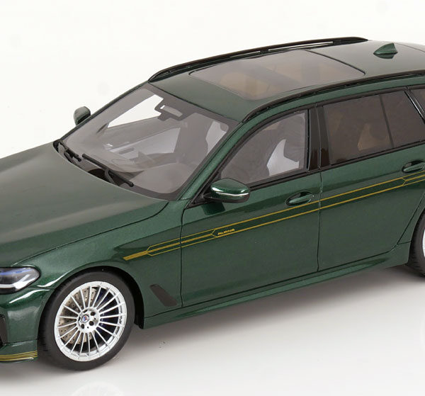 BMW Alpina B5 Touring 2023 Groen Metallic / Goud 1-18 GT Spirit Limited 999 Pieces (Resin)