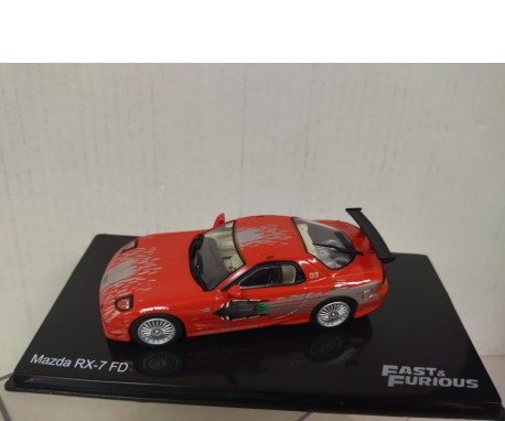 Mazda RX-7 FD “Fast & Furious” Rood 1/43 Altaya Fast & Furious Collection