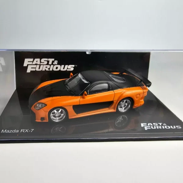 Mazda RX-7 (Han's) “Fast & Furious” Oranje / Zwart 1/43 Altaya Fast & Furious Collection