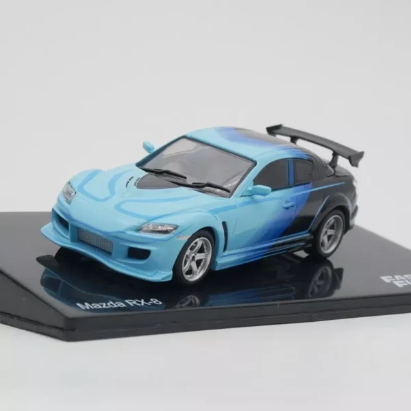 Mazda RX-8 “Fast & Furious” Blauw / Zwart 1/43 Altaya Fast & Furious Collection