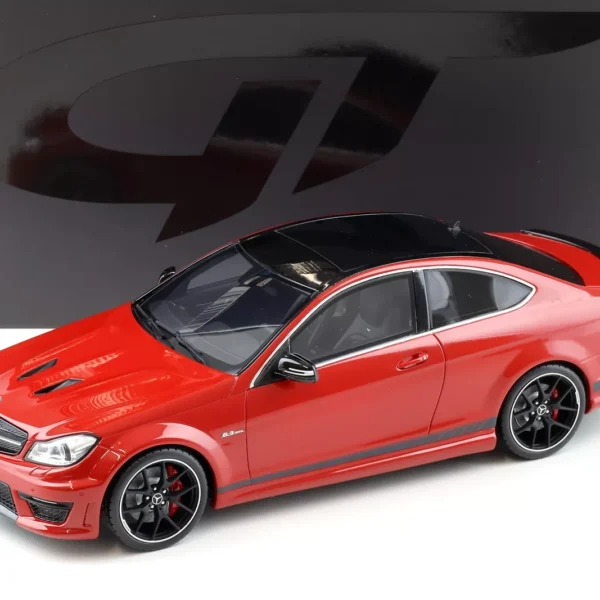 Mercedes-Benz C63 AMG Coupe (W204) 2014 (Edition 507) Fire Opal Red 1-18 GT Spirit (Resin)