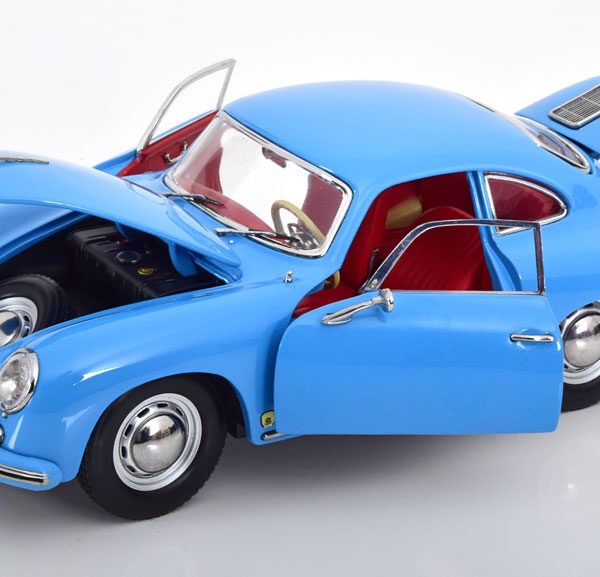 Porsche 356A 1500 GS 1957 Lichtblauw 1-18 Sun Star