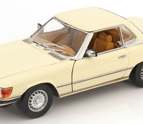 Mercedes-Benz 350 SL (R107) Hardtop 1977 Beige Metallic 1-18 Sun Star