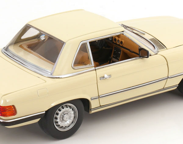 Mercedes-Benz 350 SL (R107) Hardtop 1977 Beige Metallic 1-18 Sun Star