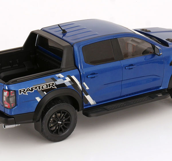 Ford Raptor Pick-Up 2023 Blauw Metallic 1:18 MCG Models