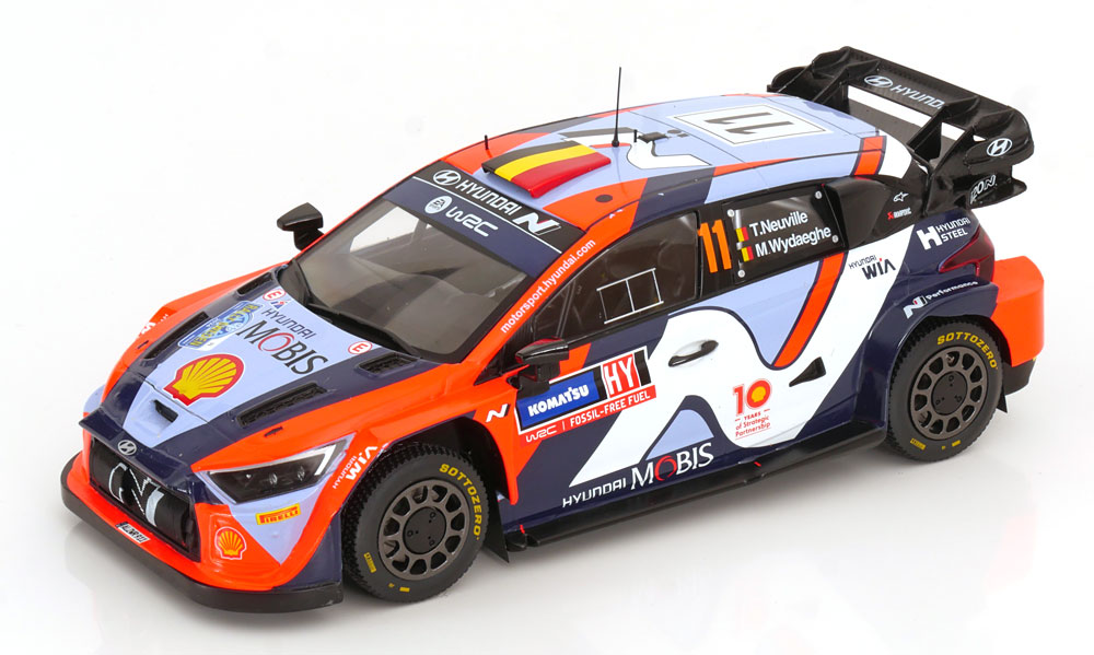 Hyundai i20 N Rally 1 No.11, Rally Zweden 2024 Neuville/Wydaeghe 1-18 Ixo Models