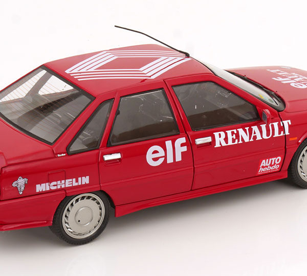 Renault 21 Turbo MK1 1988 "Record Sur Glace" Rood / Wit 1-18 Solido