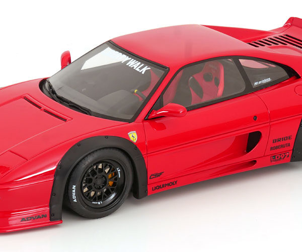 Ferrari F355 GTS RWB 2023 "Liberty Walk" Rood 1-18 GT Spirit Limited 999 Pieces