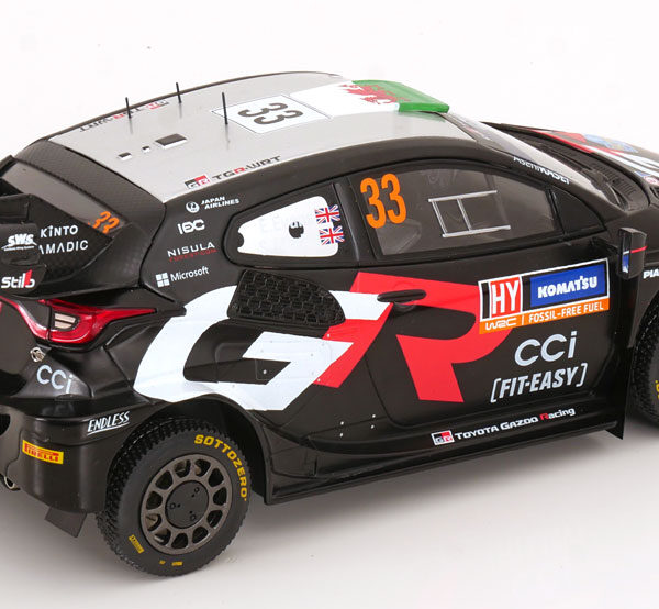 Toyota GR Yaris Rally 1 Hybrid No.33, Rally Zweden 2024 Evans/Martin 1-18 Ixo Models