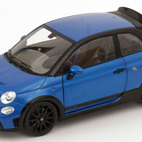 Fiat 695 Abarth 2022 "Tributo 131 Rally" Blauw Metallic 1-18 Solido