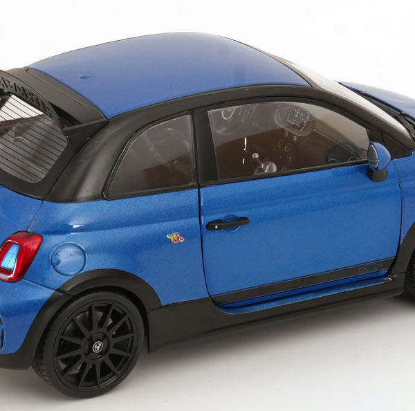 Fiat 695 Abarth 2022 "Tributo 131 Rally" Blauw Metallic 1-18 Solido