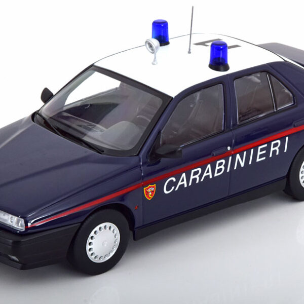 Alfa Romeo 155 "Carabinieri" 1996 Donkerblauw / Wit 1-18 Triple 9 Collection