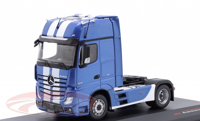 Mercedes-Benz Actros MP4 2012 Blauw Metallic 1:43 Ixo Models