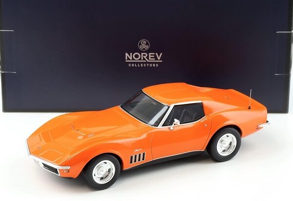 Chevrolet Corvette C3 Stingray Coupe 1969 Monaco Orange 1:18 Norev Limited 200 Pieces