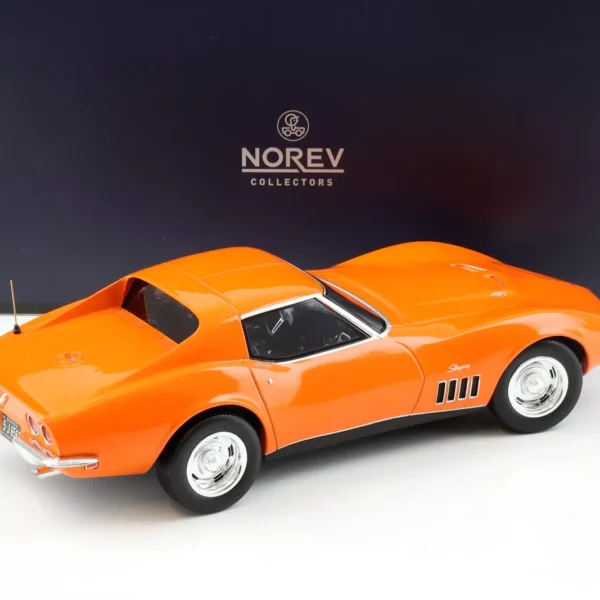 Chevrolet Corvette C3 Stingray Coupe 1969 Monaco Orange 1:18 Norev Limited 200 Pieces