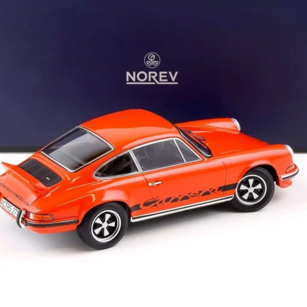 Porsche 911 2.7 Carrera RS 1973 Blood Orange & Black 1:18 Norev Limited 300 Pieces