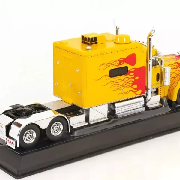 Peterbilt 379 Custom 2002 Geel / Rood 1/43 Ixo Models