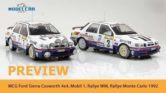 Miniature STARTER 1:43 - Ford Sierra Cosworth 4x4 N°7 Mobil1 - Monte-Carlo 1992 - F. Delecour