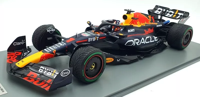 Oracle Red Bull Racing RB19 #1 Winner Monaco GP 2023 Max Verstappen 1-12 Spark (Inkl.Vitrine ) (Resin)