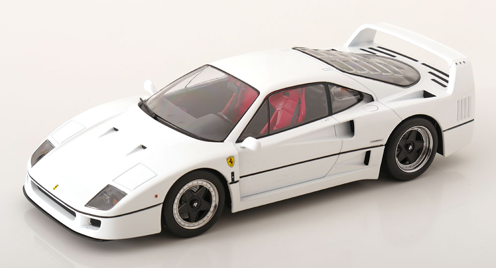 Ferrari F40 1988 "Sultan of Brunei" Wit 1-18 KK-Scale (Metaal)
