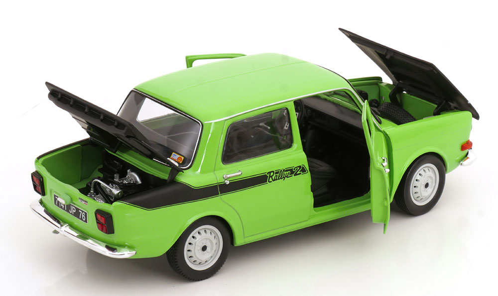 Simca 1000 Rallye 2 1976 Groen / Zwart 1-18 Norev - Schuiten