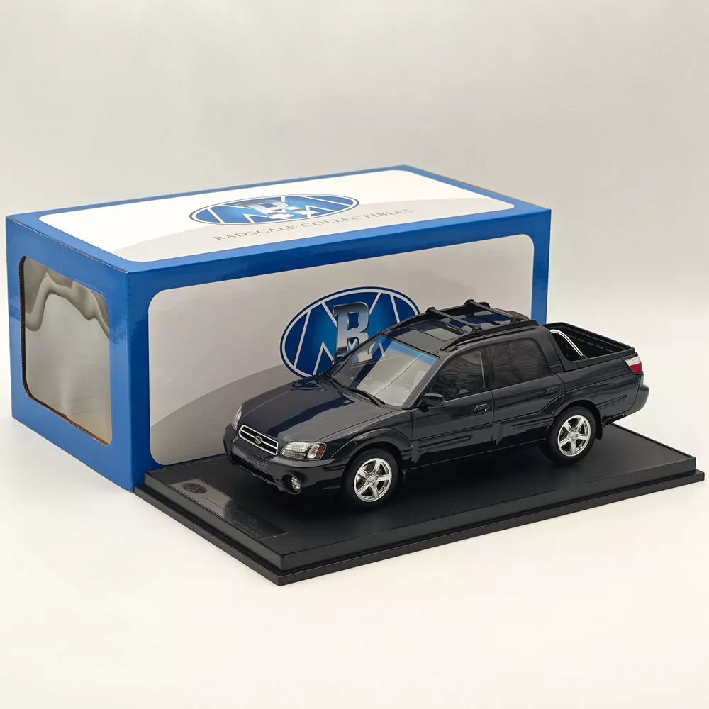 Subaru Baja Pickup Blauw 1-18 DNA-Radscale Collectibles (Inkl.Vitrine) Limited 100 Pieces (Resin)