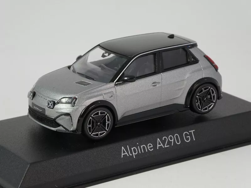 Alpine A290 GT 2025 Matt Tornade Grey & Black 1-43 Norev