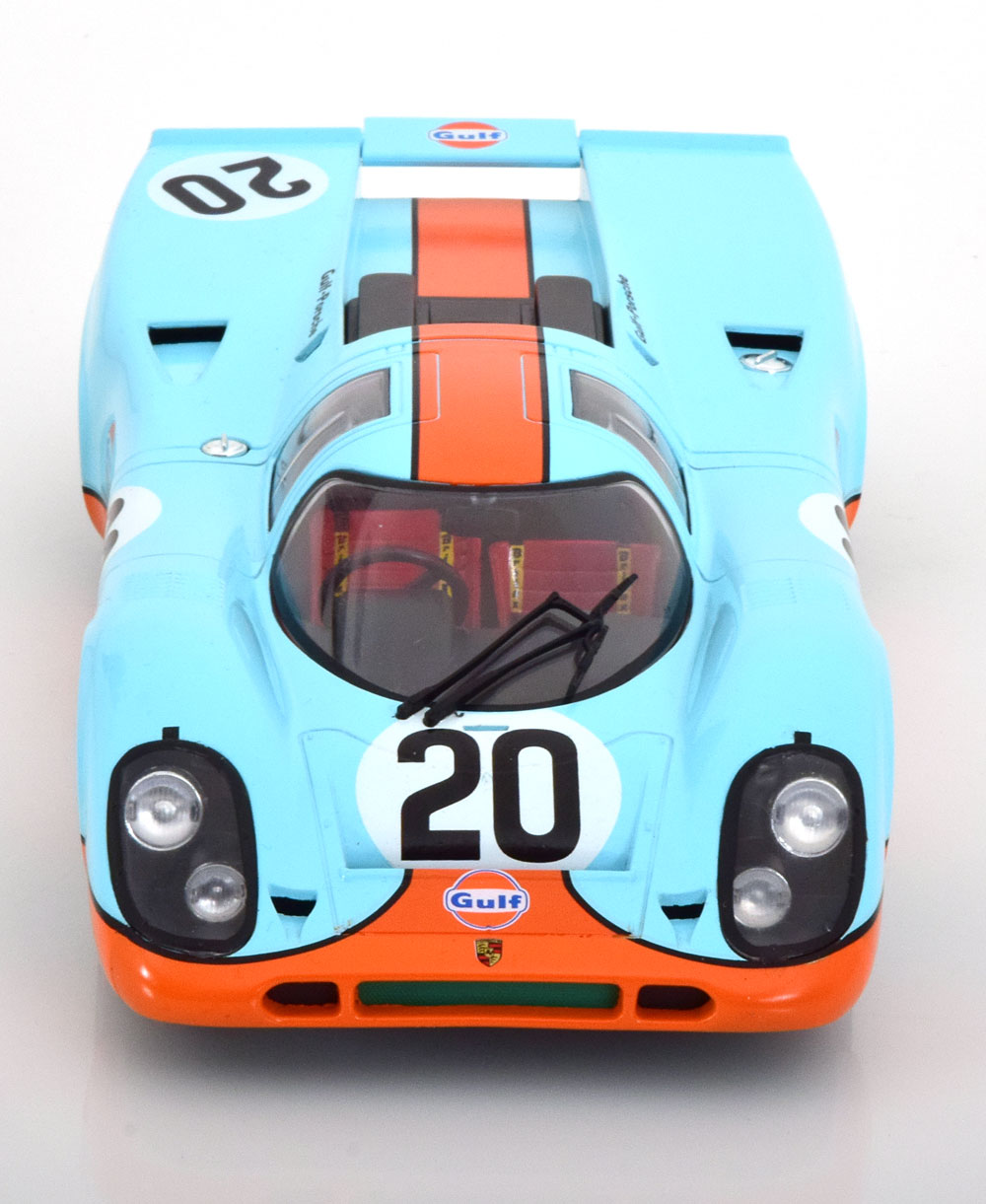 Porsche 917K No.20, 24Hrs Le Mans 1970 "Gulf" Siffert/Redman 1-18 KK-Scale (Metaal)