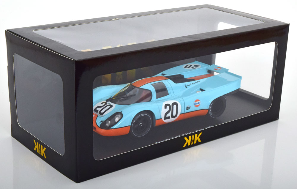 Porsche 917K No.20, 24Hrs Le Mans 1970 "Gulf" Siffert/Redman 1-18 KK-Scale (Metaal)
