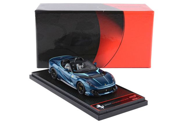 Ferrari 812 Competizione A Spider 2022 Blue Capri 1-43 BBR-Models Limited 40 Pieces