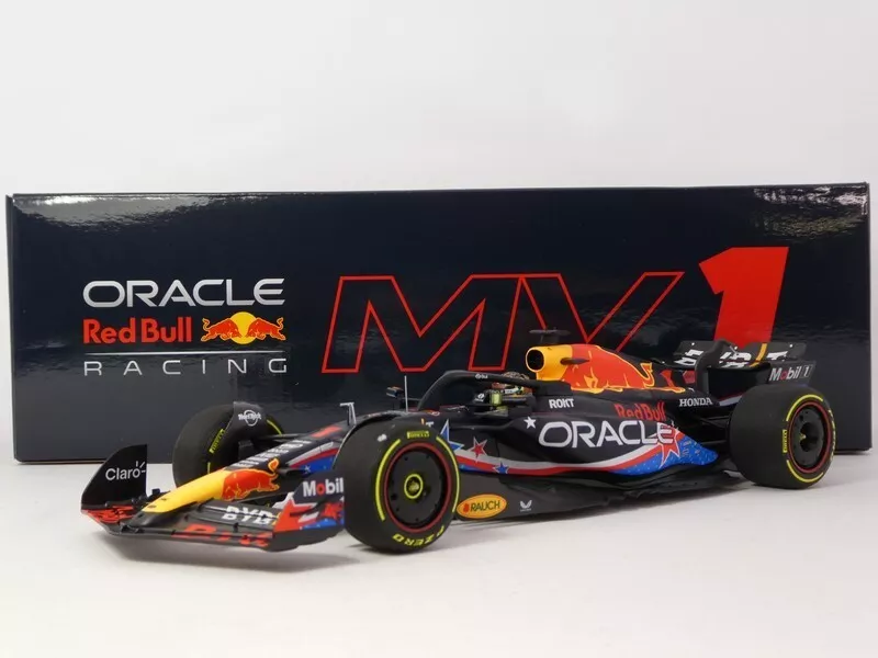 Oracle Red Bull Racing RB19 #1 Winner Austin GP 2023 World Champion Max Verstappen 1-18 Minichamps Limited 336 Pieces