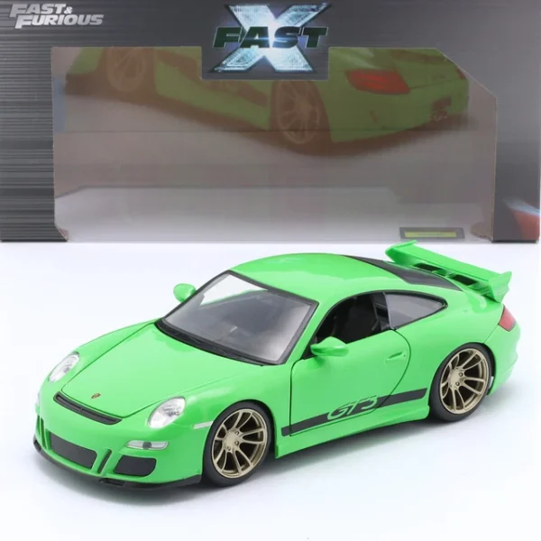 Porsche 911 (997) GT3 2007 "Film Fast X" (Fast & Furious 10) Groen 1:24 Jada Toys