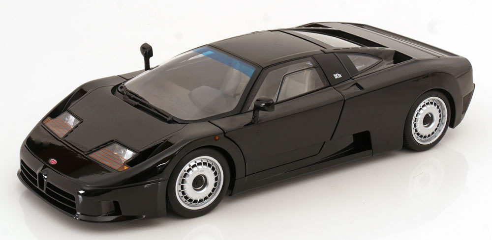 Bugatti EB110 1991 Zwart 1-12 KK-Scale (Metaal)