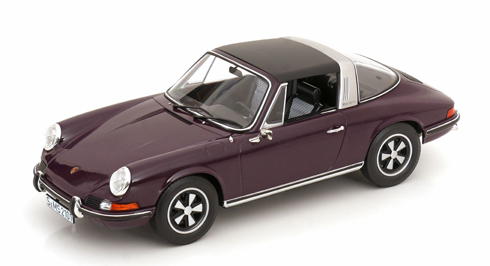 Porsche 911 E Targa 1971 Purple 1-18 Norev