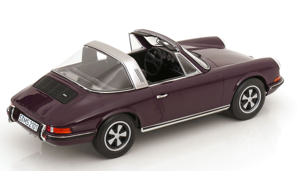 Porsche 911 E Targa 1971 Purple 1-18 Norev