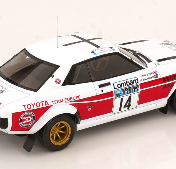 Toyota Celica 2000 GT (RA21) No.14, RAC Rally 1977 Walfridson/Jensen 1-18 Ixo Models