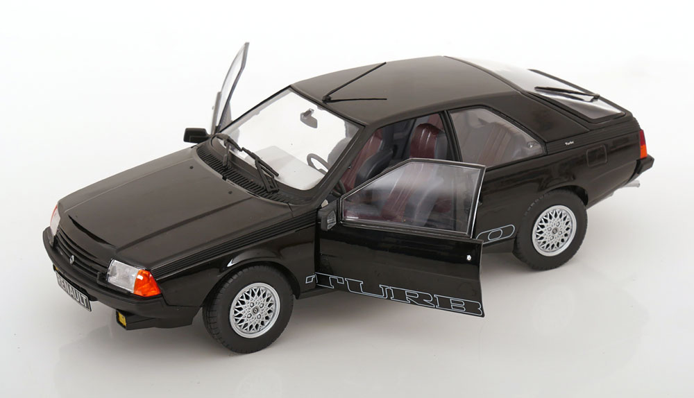 Renault Fuego Turbo 1980 Zwart 1-18 Solido