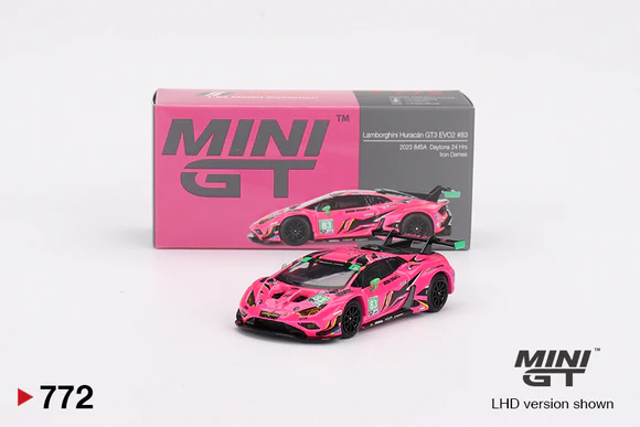 Lamborghini Huracán GT3 #83 EVO2 Daytona 24Hrs 2023 1:64 Mini GT
